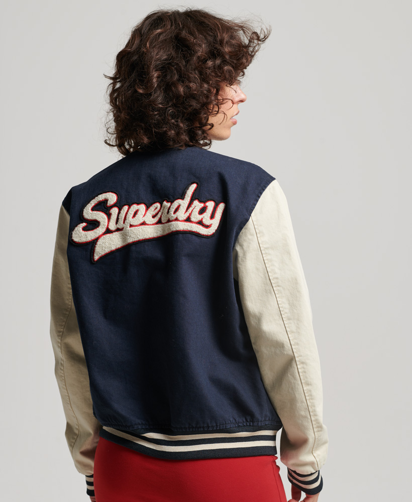 Vintage Varsity Denim Jacket - Superdry