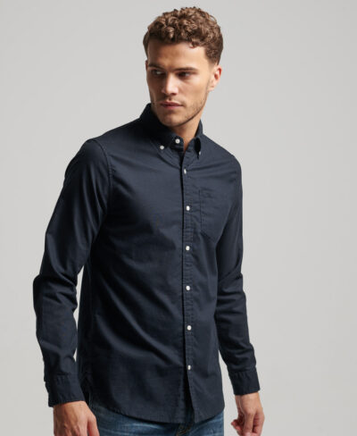 Washed Oxford Shirt Eclipse Navy M4010653A 98T 1