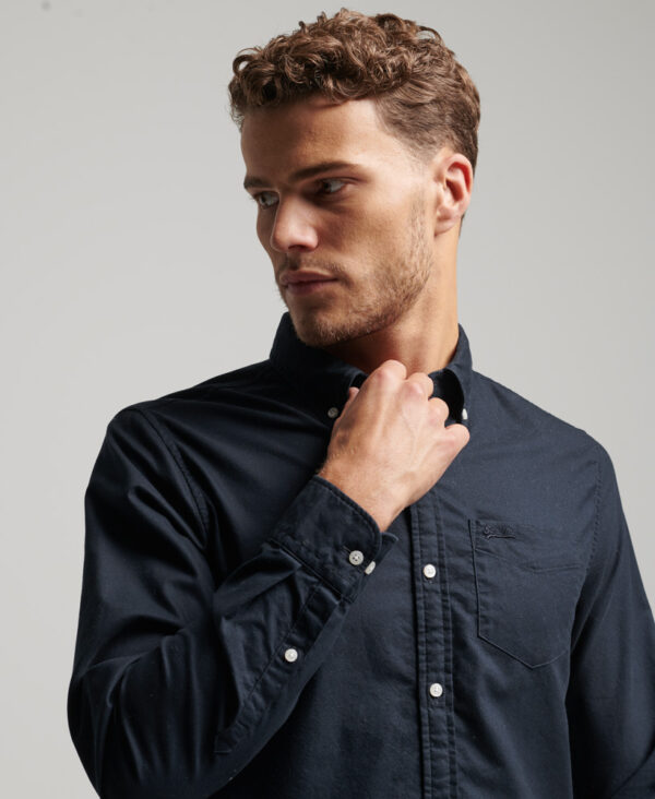 Washed Oxford Shirt Eclipse Navy M4010653A 98T 2