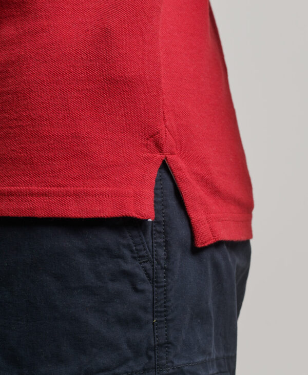 Classic Pique Polo Shirt Hike Red Marl M1110343A 6CY 4