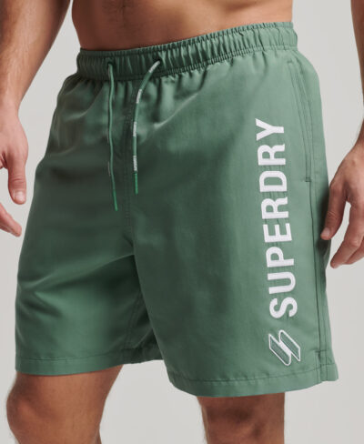 Code Applique 19 inch Swim Shorts Forest Night Green M3010187A 8PT 1