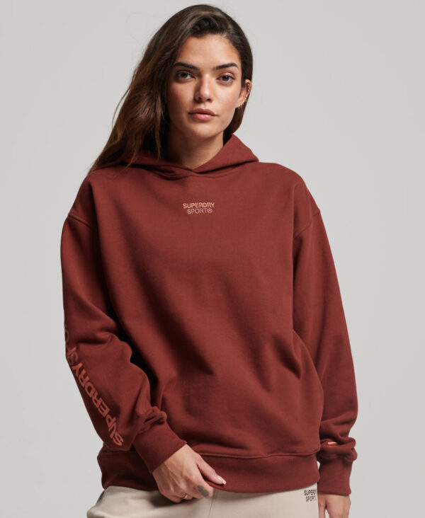 Core Oversized Hoodie Fired Brick Brown WS311720A 8DS 1