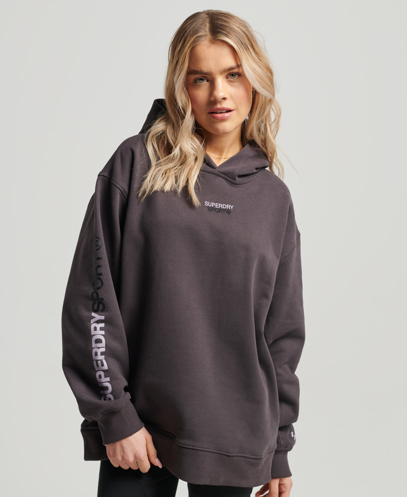 Core Oversized Hoodie Shale Dark Grey WS311720A 8KL 1