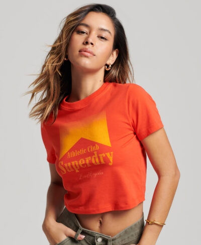 Graphic Tiny T Shirt Sunset Red W1011184A WUY 1