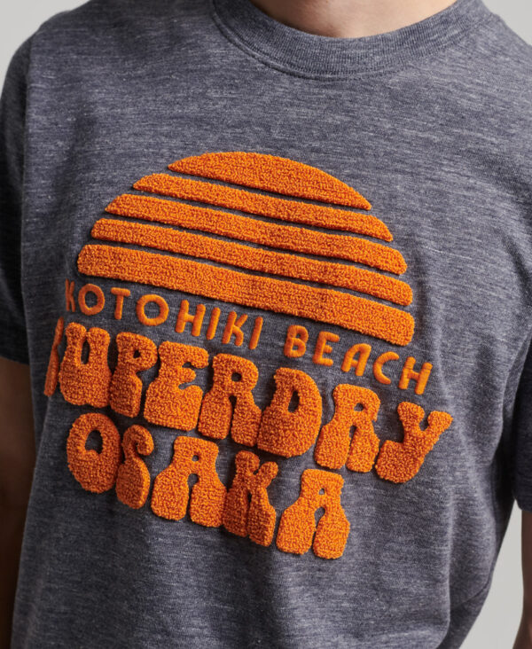 Great Outdoors Applique T Shirt Anchor Grey Snowy M1011676A 8RD 2