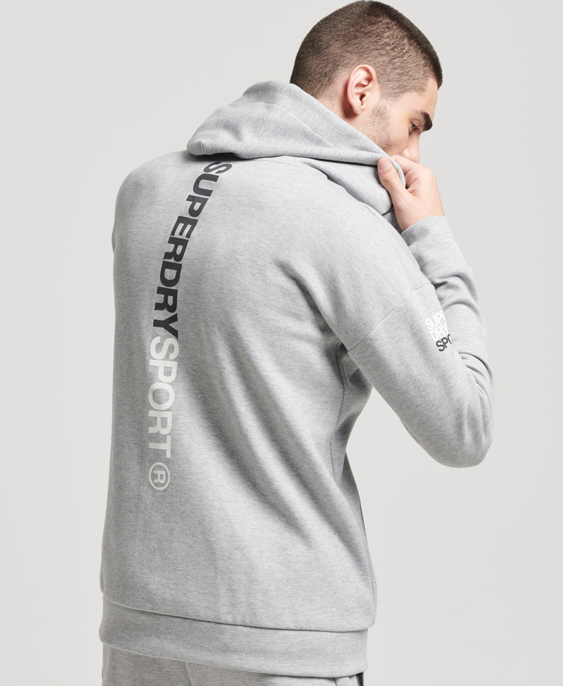 Grey superdry hoodie outlet