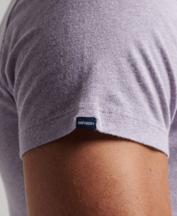 Organic Cotton Essential Logo T Shirt Pale Lilac Marl M1011245A B3L 3