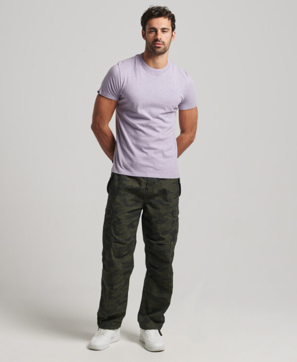 Organic Cotton Essential Logo T Shirt Pale Lilac Marl M1011245A B3L 4