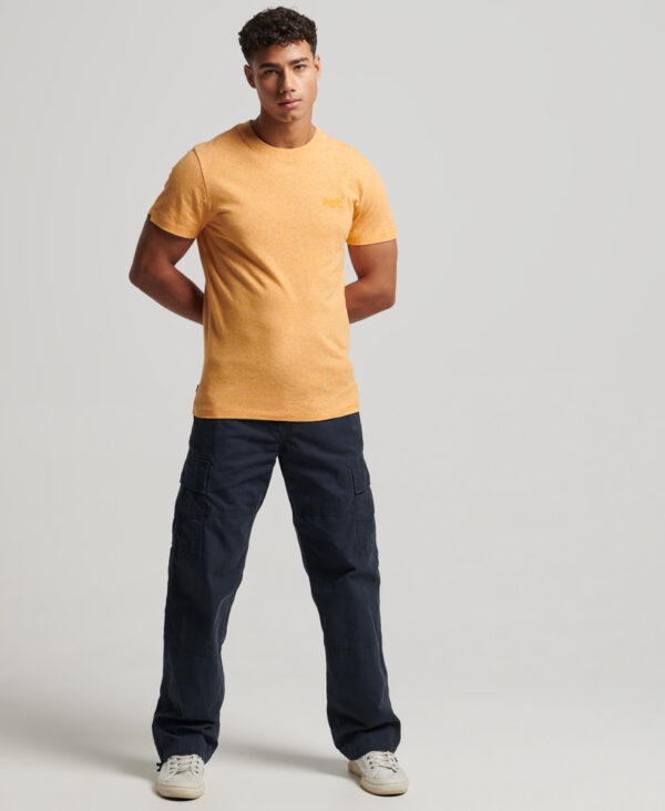 Organic Cotton Essential Logo T Shirt Sunshine Yellow Grit M1011245A B3E 4