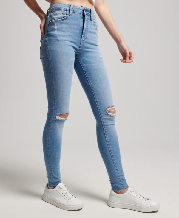 Organic Cotton High Rise Skinny Denim Jeans Spring Vintage Custom W7010796A 8BD 1