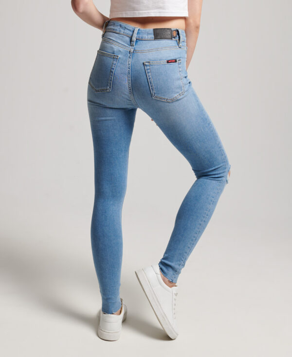 Organic Cotton High Rise Skinny Denim Jeans Spring Vintage Custom W7010796A 8BD 2