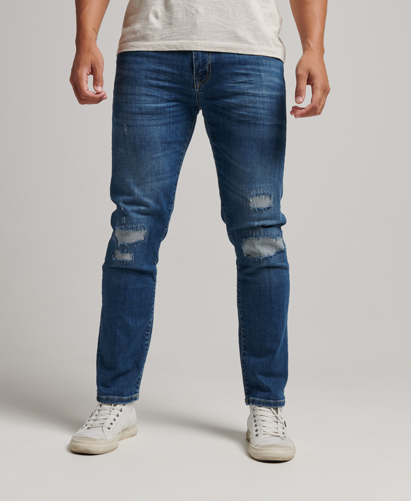 Organic Cotton Slim Straight Jeans Stanton Bright Blue M7010887A 7WA 1