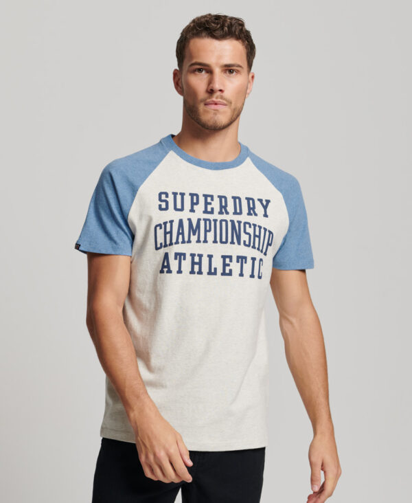 Organic Cotton Vintage Gym Athletic Raglan T-Shirt - Superdry