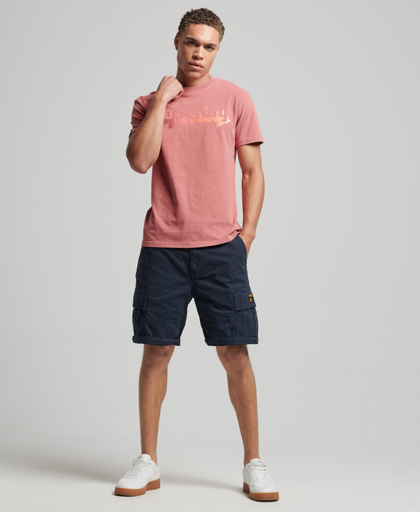 Organic Cotton Vintage Shadow T Shirt Canyon Rose M1011530A 8TH 4