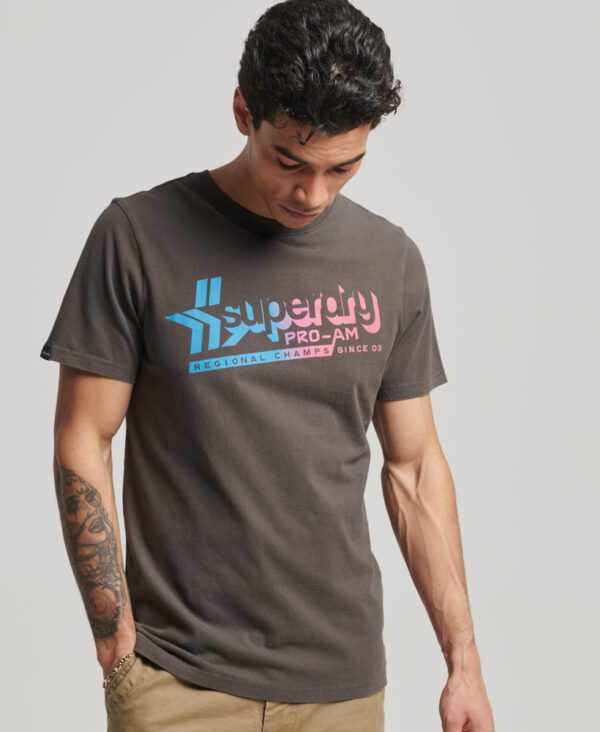 Organic Cotton Vintage Shadow T Shirt Vintage Black M1011530A 06A 1