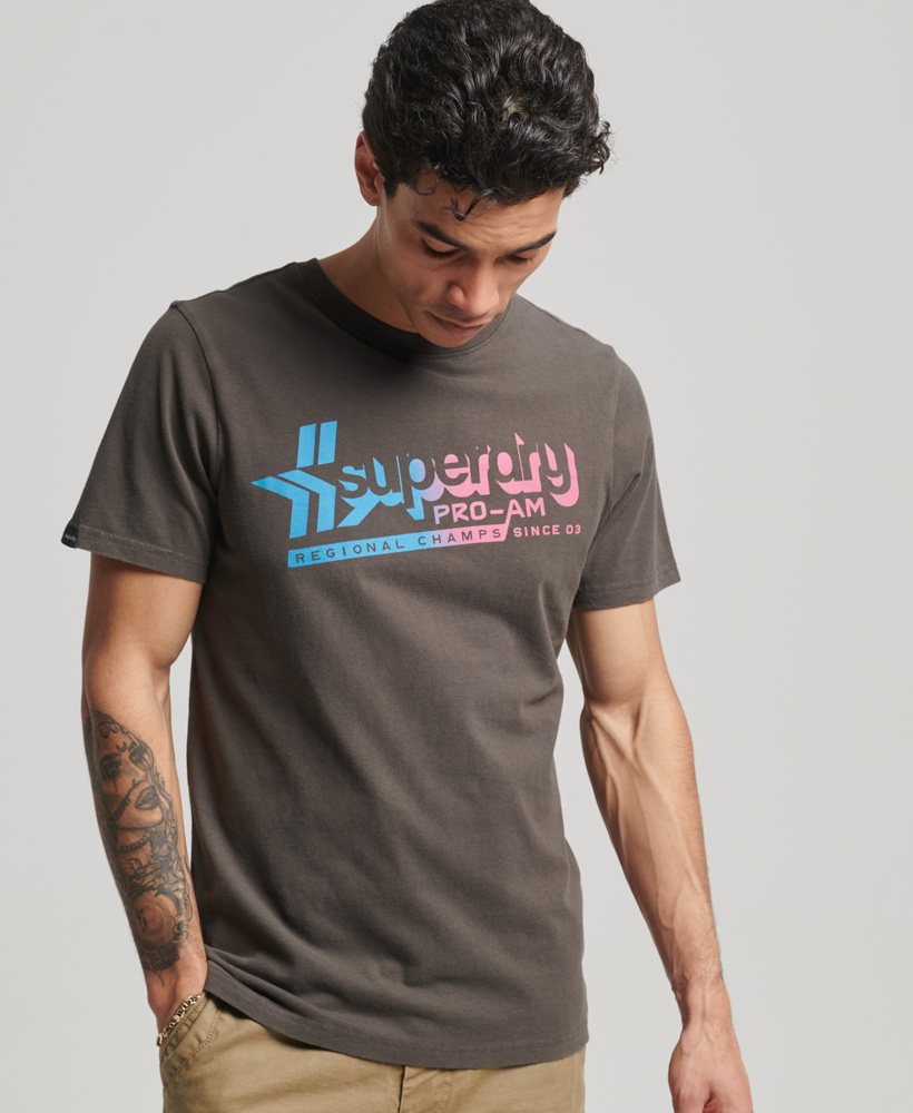 Organic Cotton Vintage Shadow T Shirt Vintage Black M1011530A 06A 1