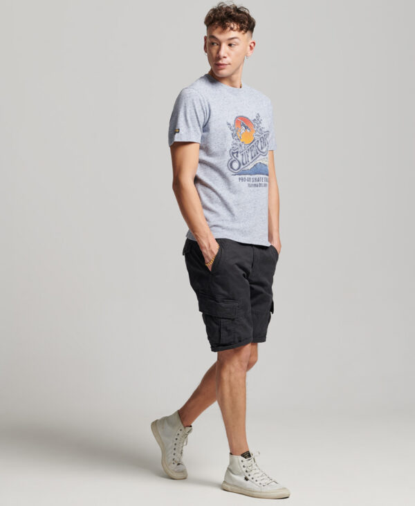Skate Scene T Shirt Pale Blue Snowy M1011583A 9AP 4