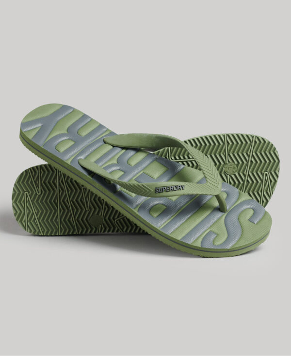 Vegan Flip Flops Olive Khaki MF310237A ZTV 1