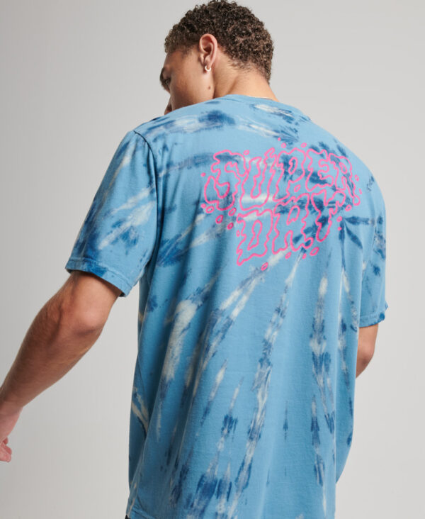 Vintage Creatures T Shirt Oatmeal Pottery Blue Tie Dye M1011585A 9AA 2