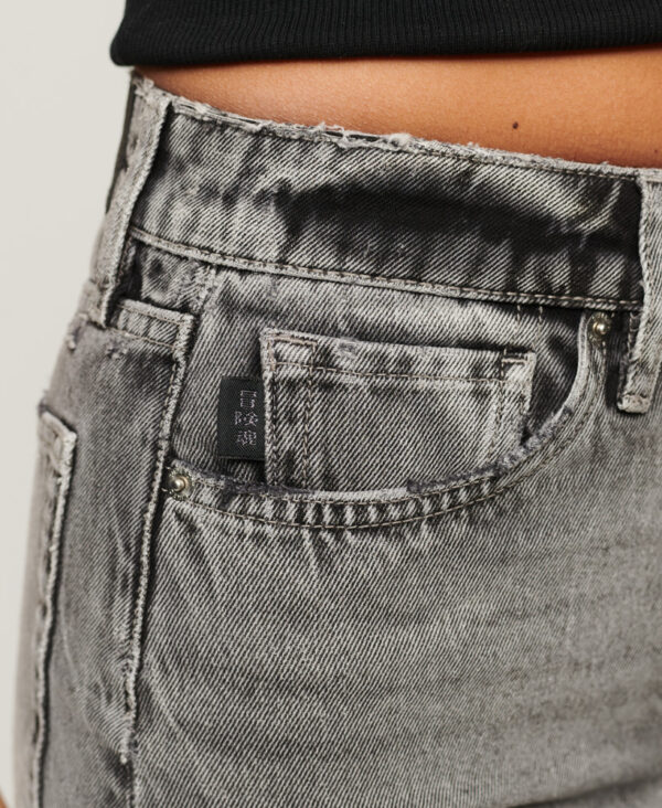 Vintage Denim Mini Skirt Black Marble W7210246A 7NT 3