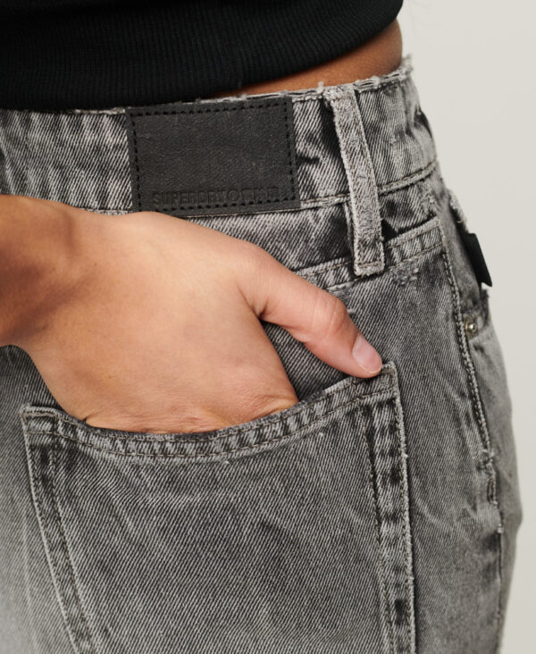 Vintage Denim Mini Skirt Black Marble W7210246A 7NT 4