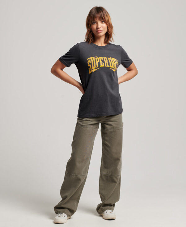Vintage Embellished T Shirt Charcoal W1010982A 00Q 4