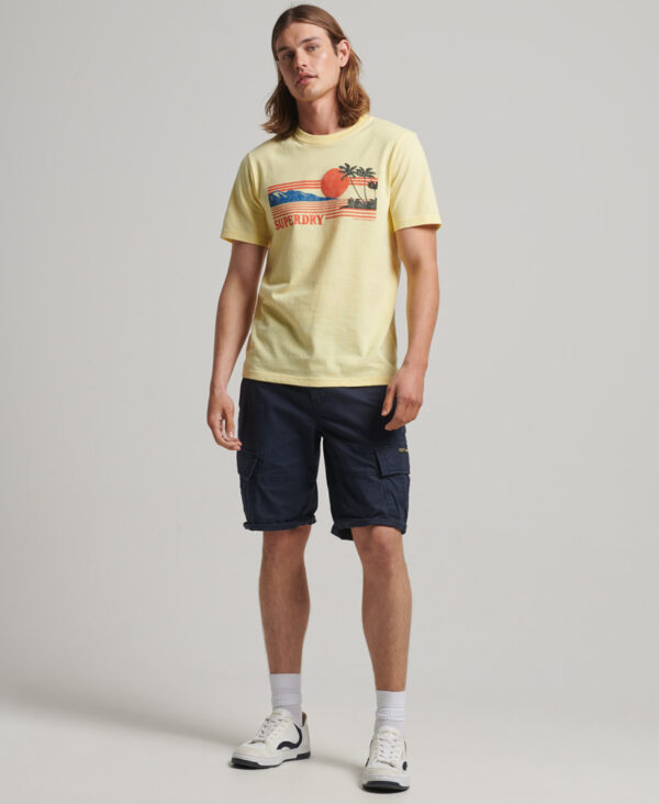 Vintage Great Outdoors T Shirt Laguna Yellow Marl M1011531A 8YD 3
