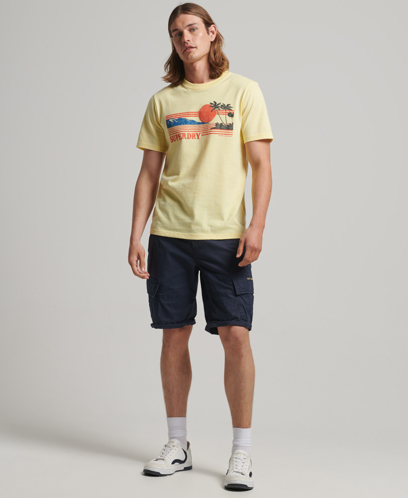 Vintage Great Outdoors T Shirt Laguna Yellow Marl M1011531A 8YD 3