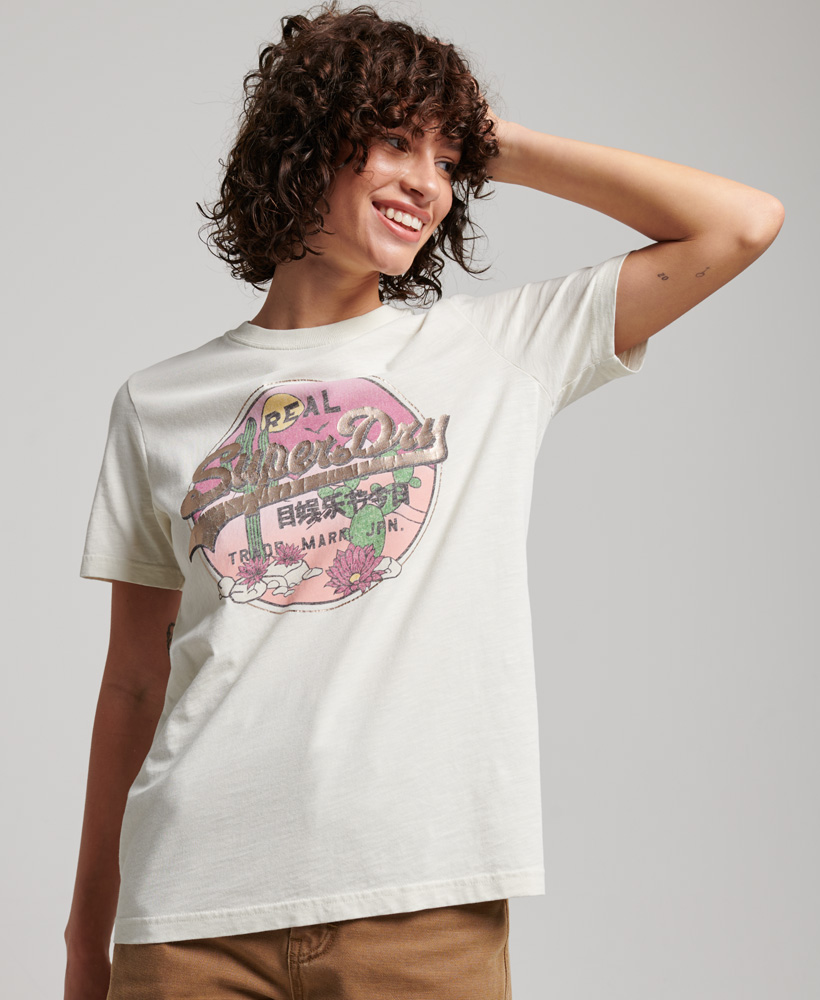 Vintage Logo Narrative T Shirt Off White W1010985A 71D 1