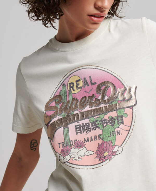Vintage Logo Narrative T Shirt Off White W1010985A 71D 2
