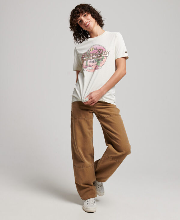 Vintage Logo Narrative T Shirt Off White W1010985A 71D 4