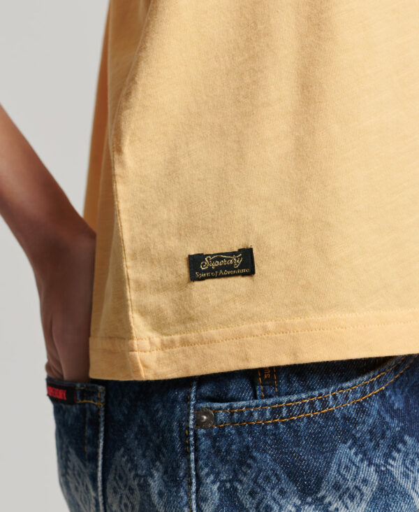 Vintage Logo Narrative T Shirt Sunburst Orange Slub W6011436A 9DE 4