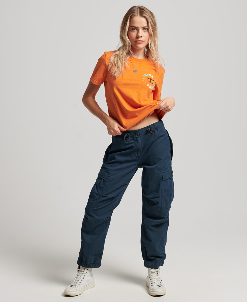 Vintage Rainbow T Shirt Denim Co Rust Orange W1010984A 8UX 4