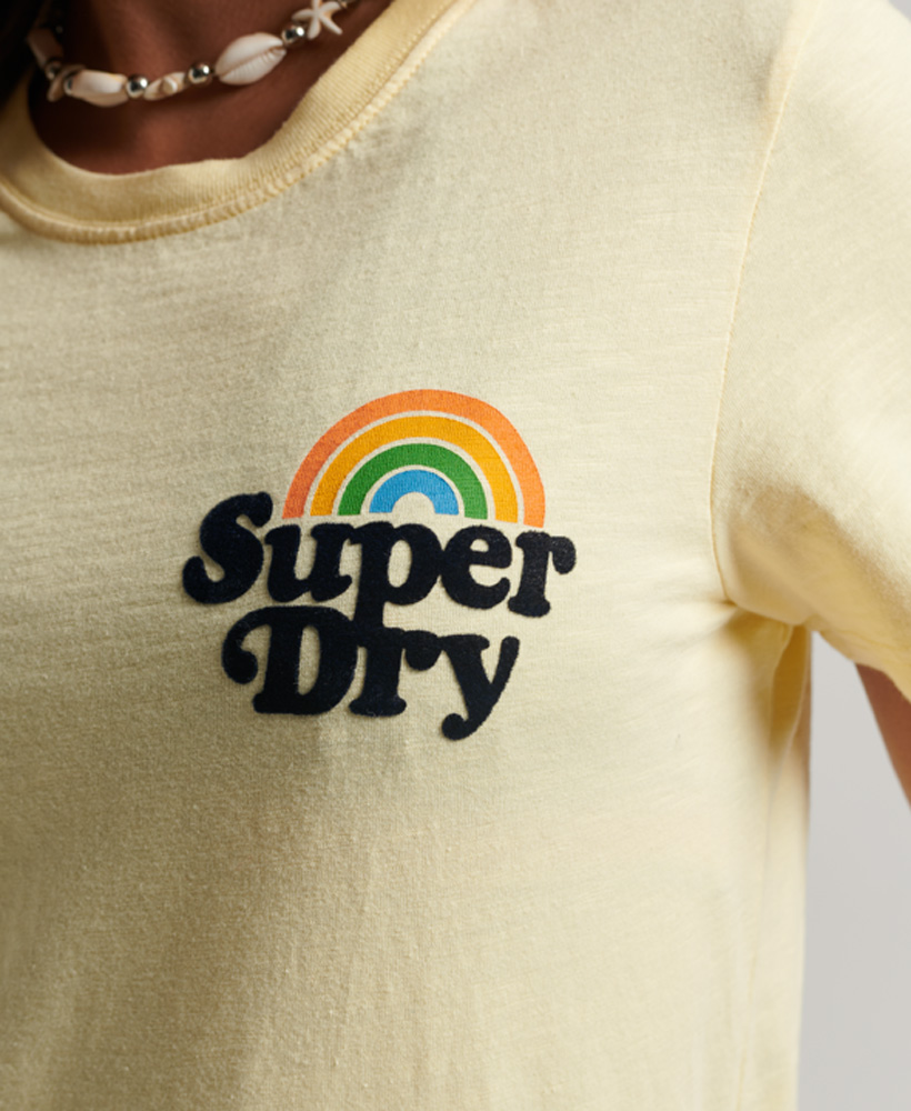 Vintage Rainbow T Shirt Island Yellow W1010984A ZBF 2