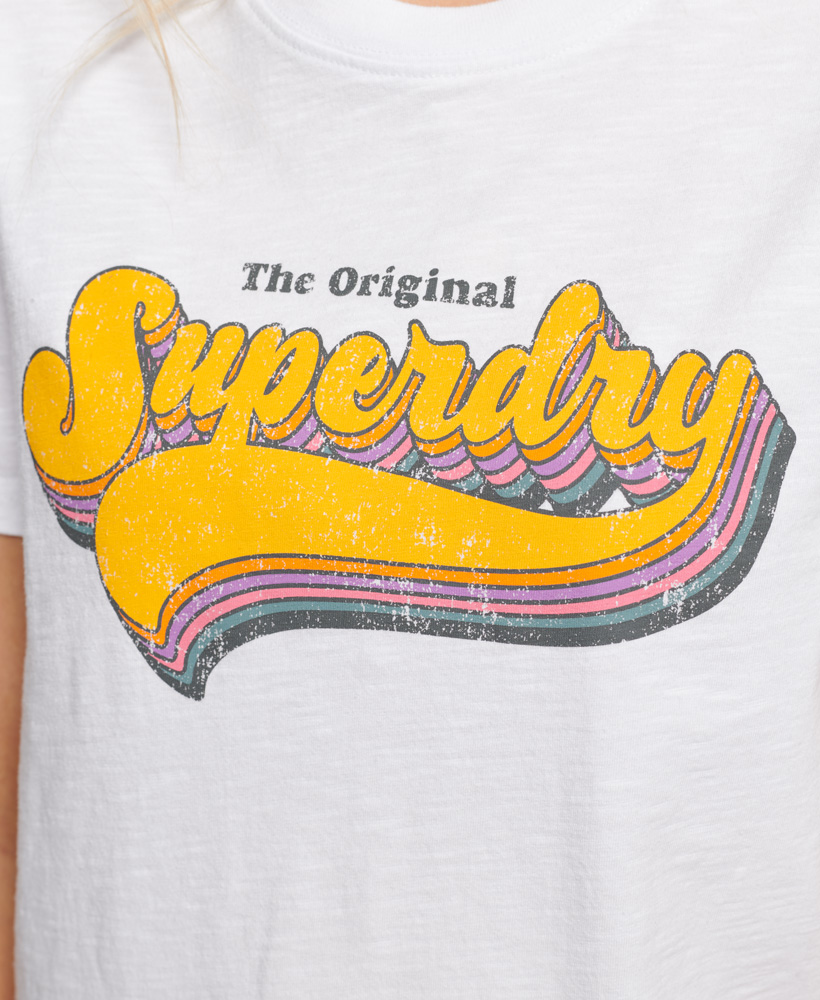 Vintage Rainbow T Shirt Optic W1010984A 01C 2
