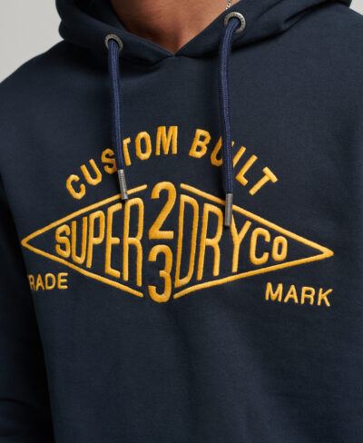 Vintage Script Workwear Hoodie Eclipse Navy M2012497A 98T 1