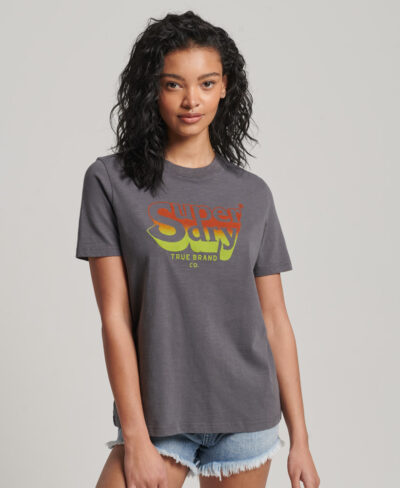 Vintage Shadow T Shirt Charcoal W1011049A 00Q 1