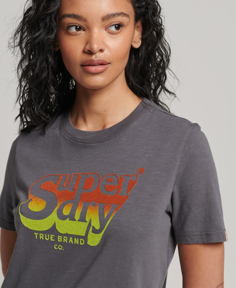 Vintage Shadow T Shirt Charcoal W1011049A 00Q 2