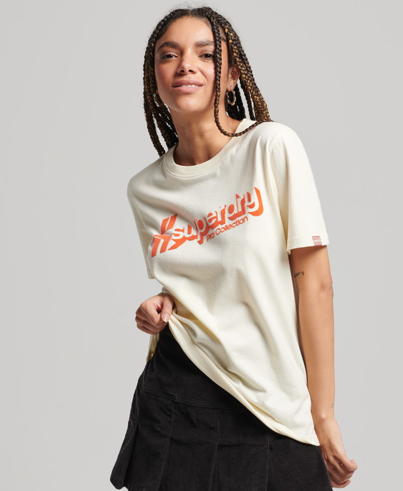 Vintage Shadow T Shirt Midwest Cream W1011049A JU5 1
