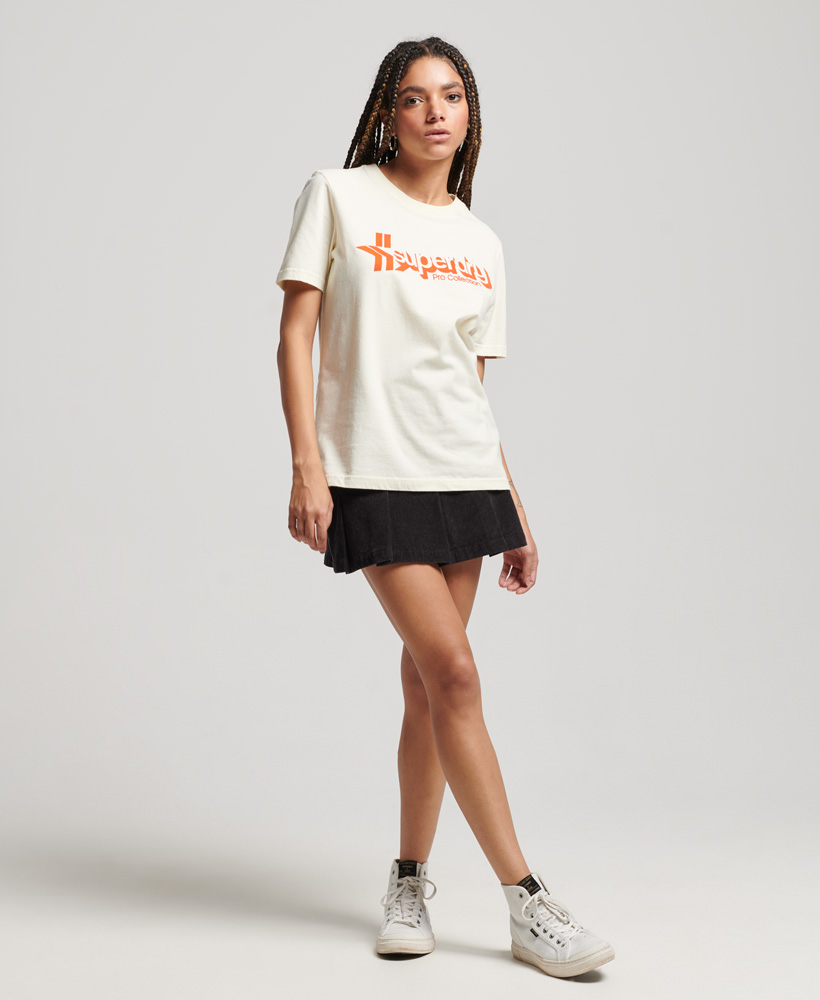 Vintage Shadow T Shirt Midwest Cream W1011049A JU5 4