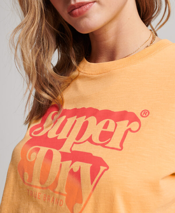Vintage Shadow T Shirt Pale Marigold Yellow W1011049A 8LM 2