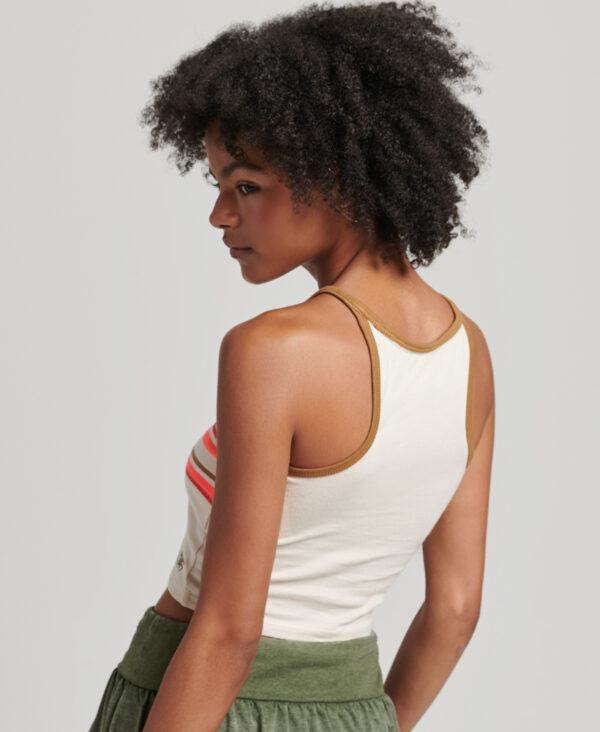 Vintage Stripe Surf Tank Top Oatmeal Stripe W6011567A 8ZX 3