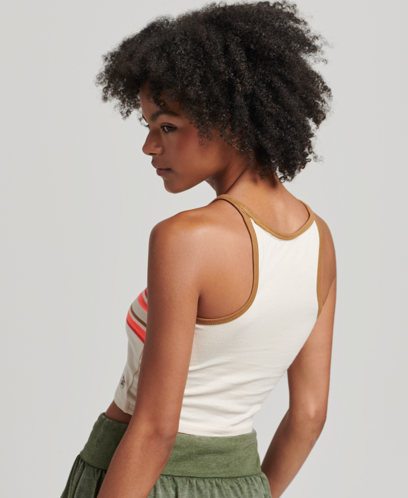 Vintage Stripe Surf Tank Top Oatmeal Stripe W6011567A 8ZX 3