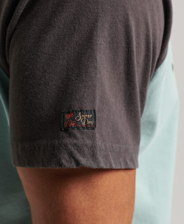 Vintage Venue Classic T Shirt Fresh Mint Green Carbon Grey M1011582A 8WF 4