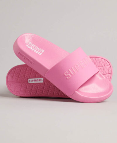 Code Logo Vegan Pool Slide Marne Pink WF310199A 3KK 1