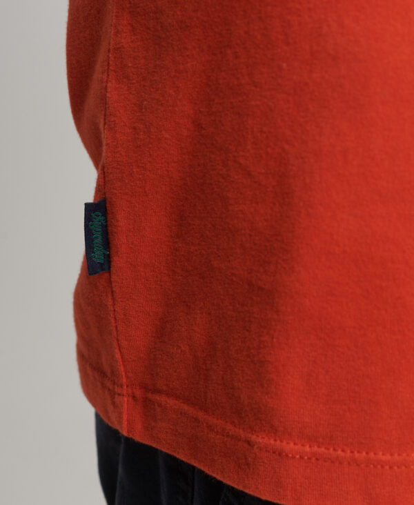 Organic Cotton Essential Logo T Shirt Denim Co Rust Orange M1011245A 8UX 2