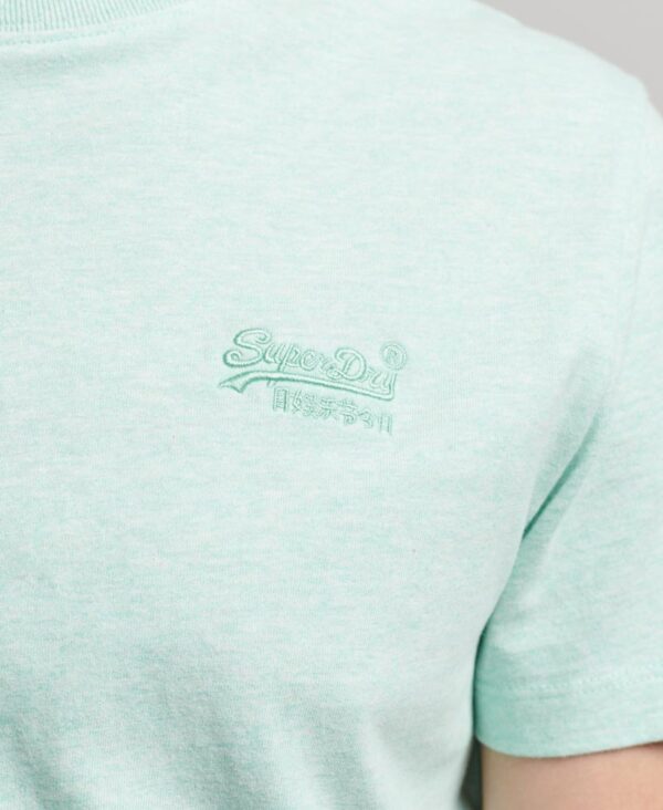 Organic Cotton Essential Logo T Shirt Light Mint Green Marl M1011245A 9VQ 4