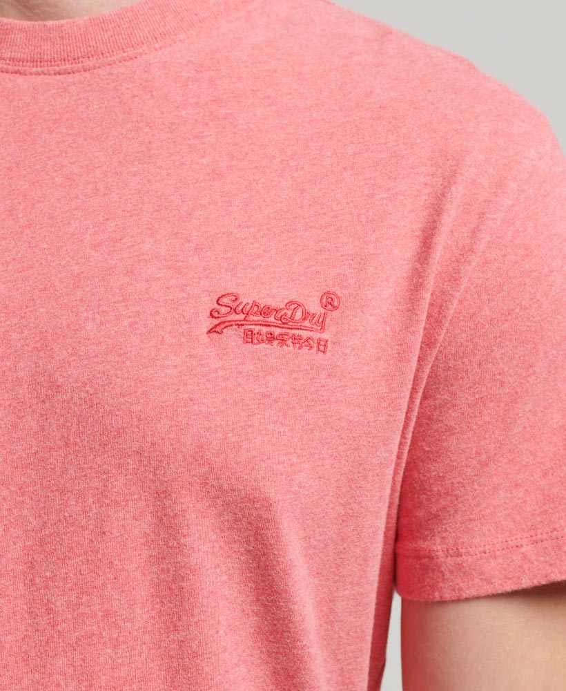 Organic Cotton Essential Logo T Shirt Punch Pink Marl M1011245A 9VS 2