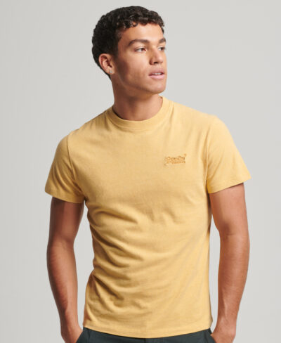 Organic Cotton Essential Logo T Shirt Vintage Yellow Marl M1011245A 9EH 1