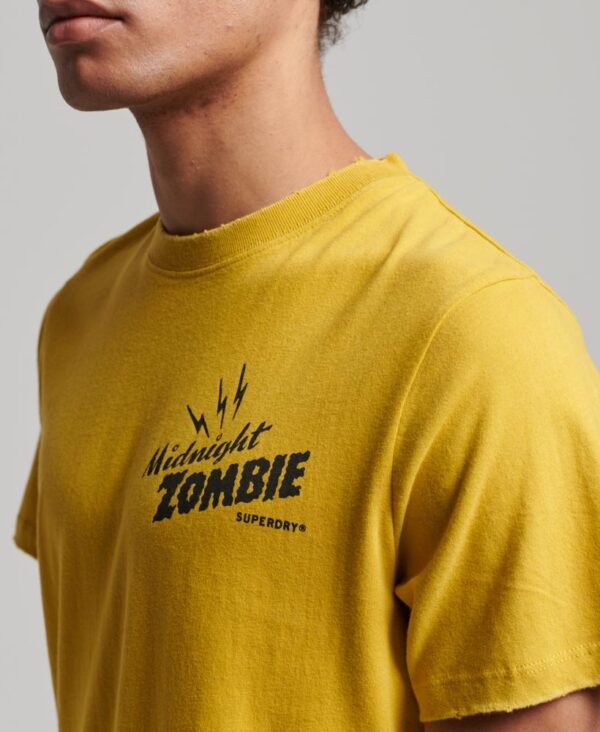 Blackout Rock Graphic T Shirt Oil Yellow M1011783A 7SD 4